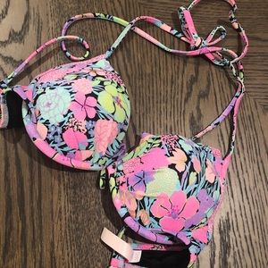 Victoria Secret Floral bikini top
